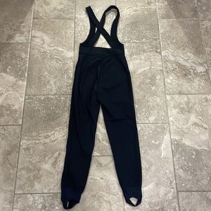 Nils Skiwear Women's Black Overall Ski Stirrup Pants Size 12 Regular Made in USA